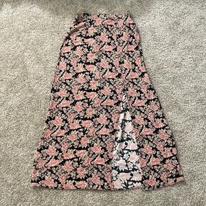 American Eagle Floral Midi Skirt Size XS